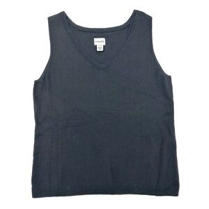 Chicos Tank Top Womens Large Stretch Capsule Minimalist Travel Layering Classic